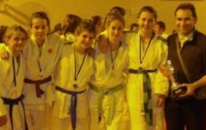 Les minimes filles Championnes de Bretagne 