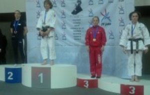 Alexandra sur le podium de l'Open de Paris