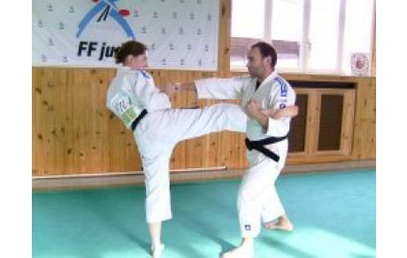 Alexandra et Bruno à la Coupe d'Europe de Jujitsu